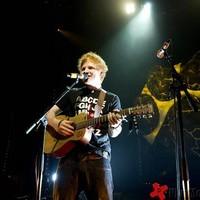 Ed Sheeran performing at the Shepherds Bush Empire